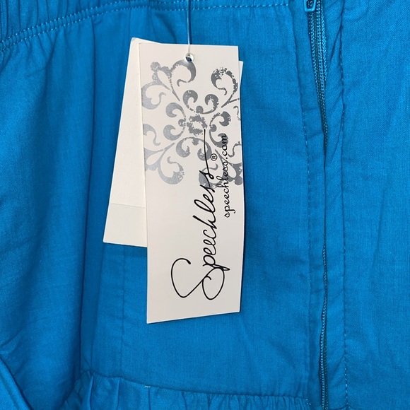 NWT Speechless Juniors Dress - size 11 - blue with spaghetti straps and back zip - Picture 11 of 13